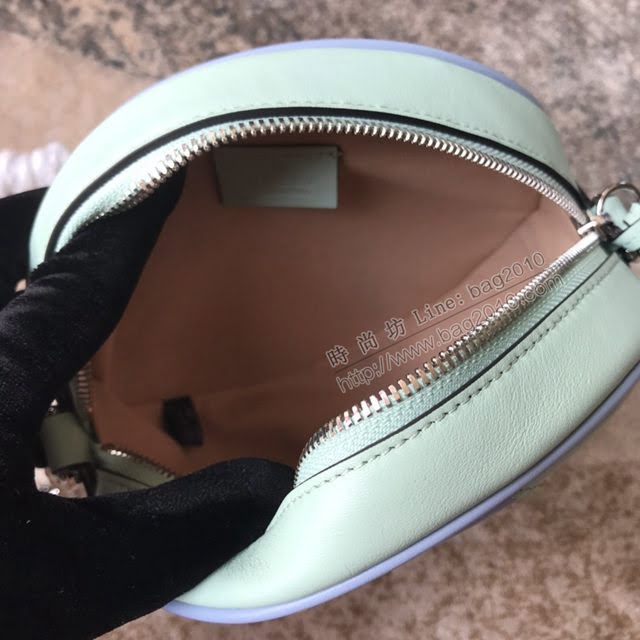 Gucci小牛皮女包 古馳新款GG Marmont馬卡龍新色首發 Gucci迷你手提包 583571櫻花粉  gdj1209